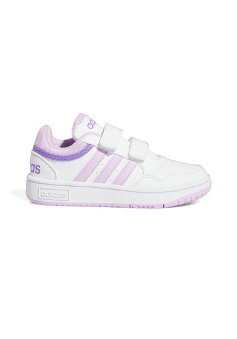 Scarpe Adidas Hoops 3.0 Bianco Rosa Bambini ADIDAS CORE | Sneakers | IF5319-